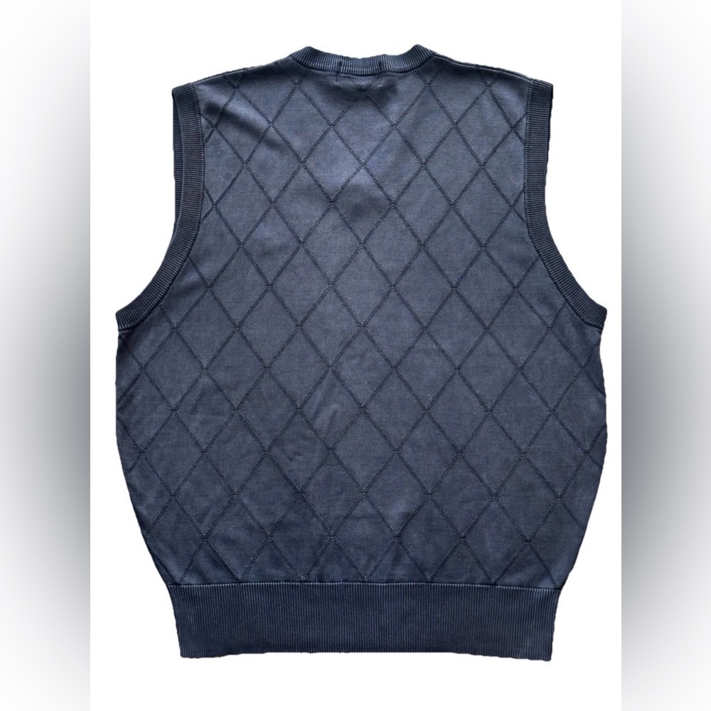Masters Golf Augusta National Golf Shop Silk Sweater Vest Men’s Size L Black - Picture 3 of 5